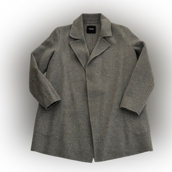 Theory Open Front Coat Double Face Wool Cashmere - Picture 2 of 7